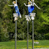 Skulptur der drei Musen des Bildhauers Olbram Zoubek