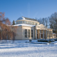Dvorana Glauberových pramenů - zima